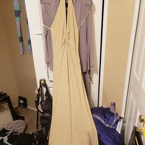 Glitter gold gown